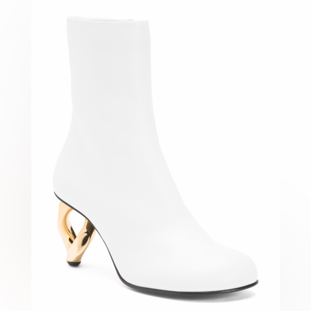 J.W. Anderson Leather Boots With Chain Heel